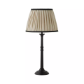 Burgundy Clara Lamp With Tailored Pleated Shade