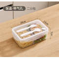 プラスチック長方形ランチボックス食品グレード
