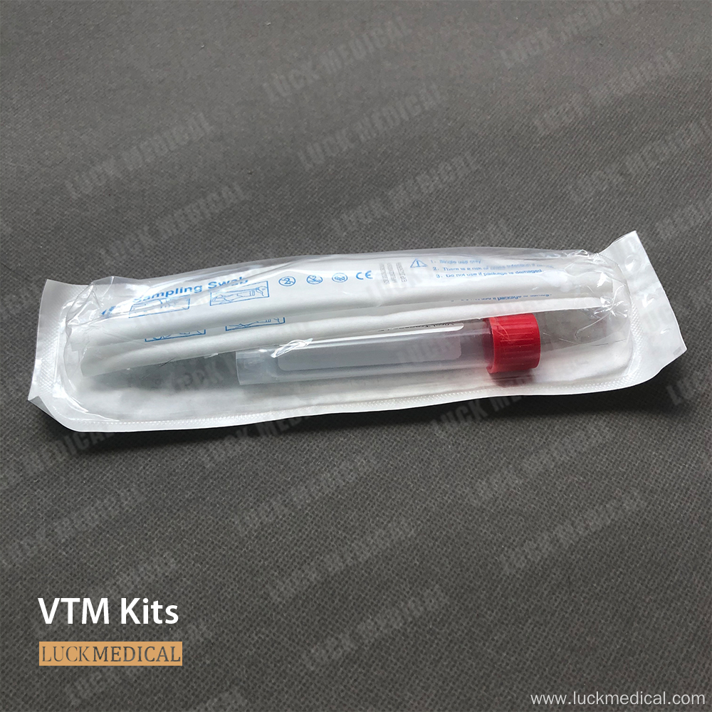 Virus Testing System Tube with Swab VTM