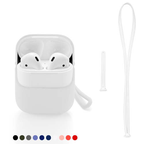 Silicone Protective Case for Apple AirPods with Strap