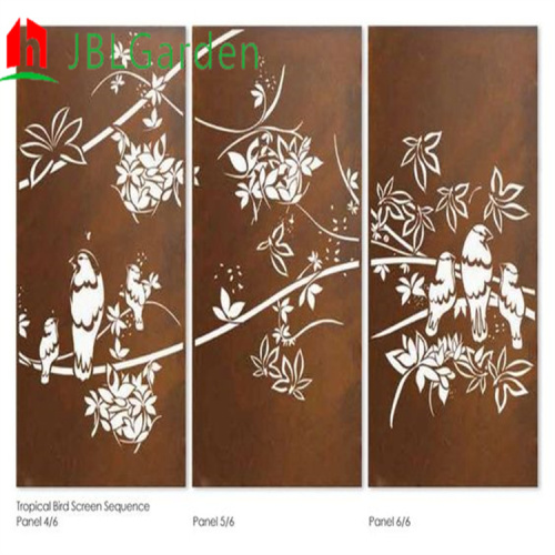 Privacy Art Screens Panels Corten Steel Garden Screen