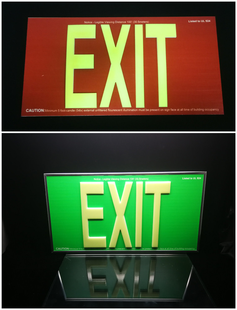 EXIT sign 100ft