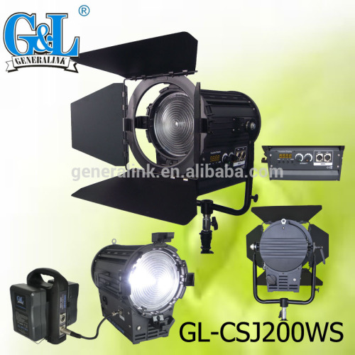professional high CRI fresnel led video light for broadcast and studio lighting