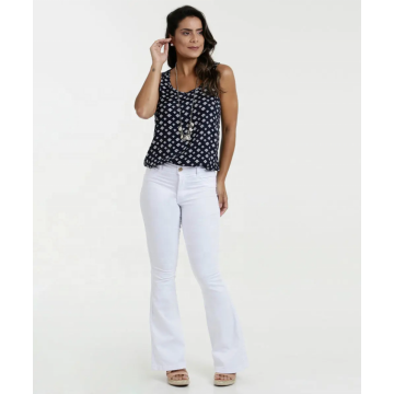 Pantalones oficiales casuales acampanados de cintura baja para mujer