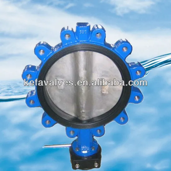 Vulcanized seat butterfly valve lug type