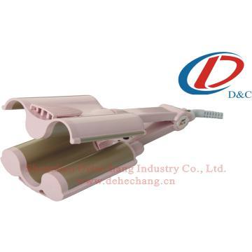 Triple Barrels Hair Curler With LED,hair curler with PTC,Curling Iron