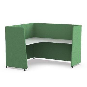 Modern High-End Office Furniture Privacy Meeting Sofa Pod with High Partition Back Fabric Sofa Set