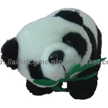 Panda soft toy, Eating bamboo Panda, Plush & Stuffed Toys