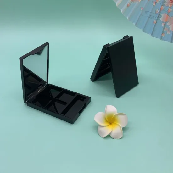 Plastic Cosmetic 6 Color Eyeshadow Powder Compact Case