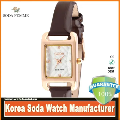 SODA brand OEM kors watch for woman geneva chevron fashion watch android