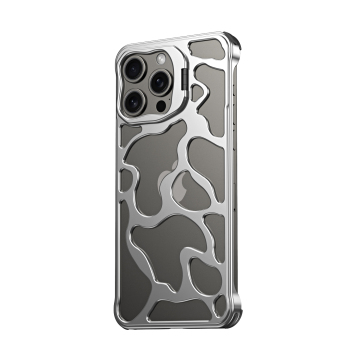 Metal Invisible Bracket Shockproof Cover for iPhone 13/14/15 Pro Max