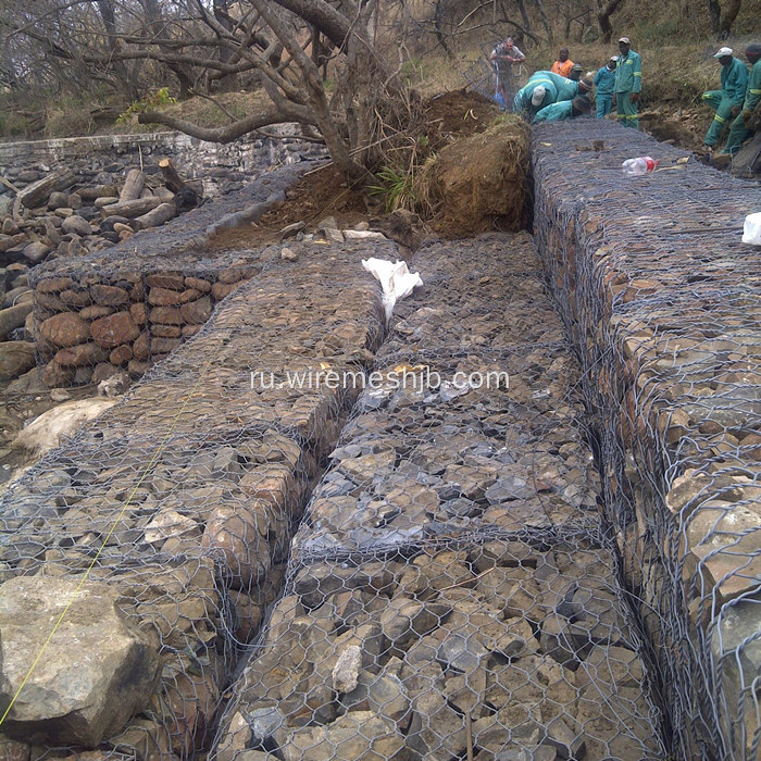 Горяч-погружение Гальванизировало коробку gabion 