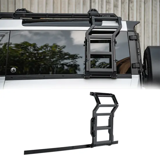 Aluminium PLUMB Side Climbers Ladder Accessories for Land Rover Defender 90