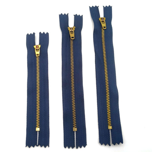 YKK Metal Zipper No. 3/4.5 YG Slider Metal Zipper Factory