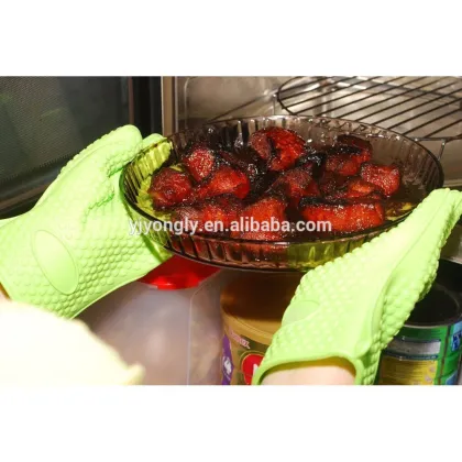Heat protective cooking glove/silicone gloves