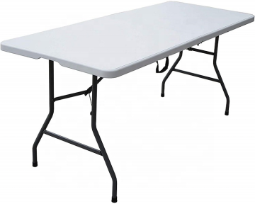 Wholesale White 6ft Garden Plastic Folding Table for Outdoor Events