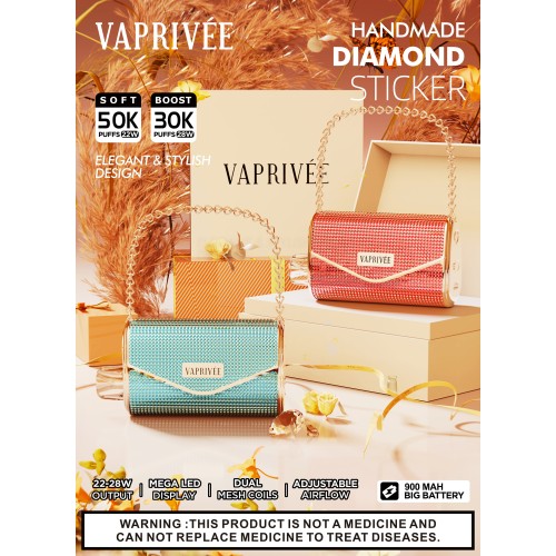 Vaprivee 50rb isapan Vape sekali pakai