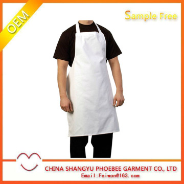 Simple white kitchen apron