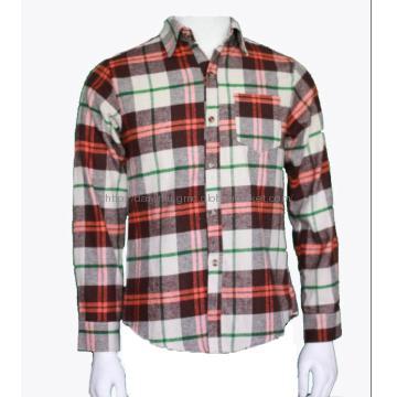 men\'s100%  cotton  flannel  shirt