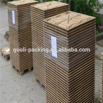 Four way entry compressed wooden pallet