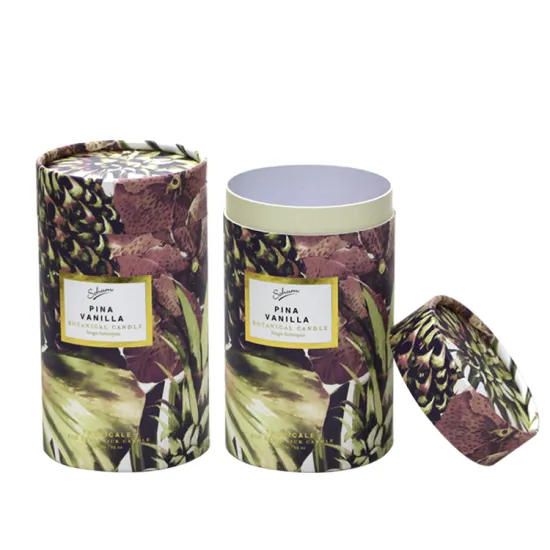 Custom Clothes packaging Round Paper Box Cylinder Box