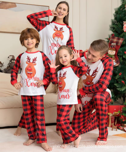 Custom Printed Christmas Sublimation Pajama Sets: Adult, Kids, and Baby Matching Family Christmas Pajamas