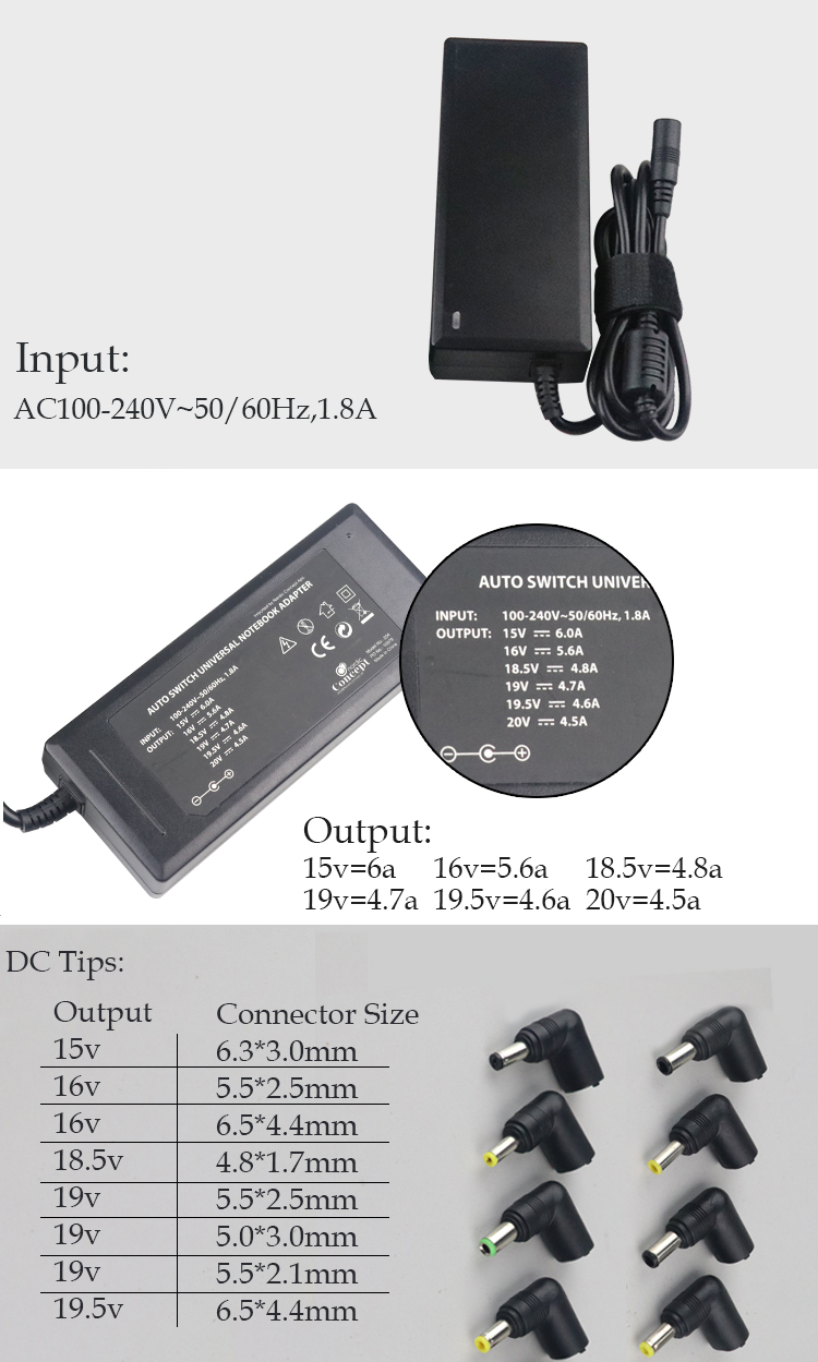 90w universal charger