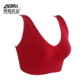 Fashion Red Seamless Women Plus Size Sports Bra