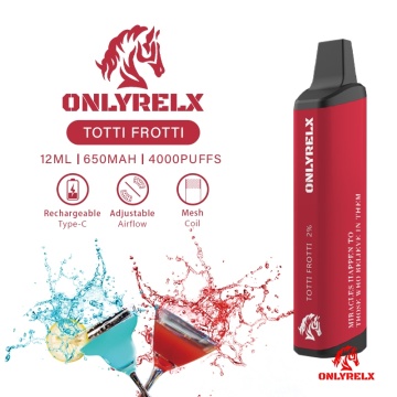 New onlyrelx Max 4000puffs disposable vape