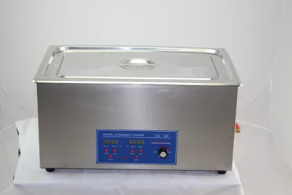 Adjustable power ultrasonic cleaner for electric parts
