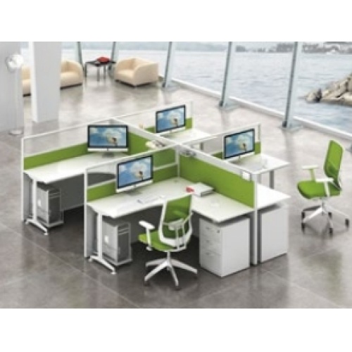 Estações de trabalho de partição modular com telas