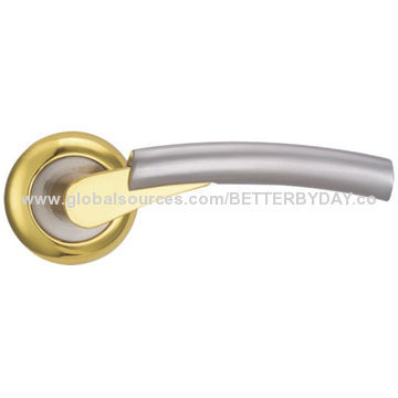 Door lever handle, zinc alloy, hardware for mortise lock and key cylinder,entrance,internal/bathroom
