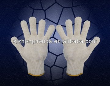 cotton string knitted gloves