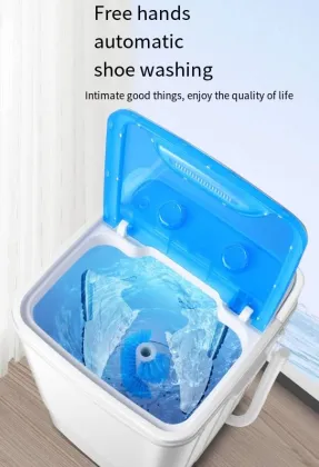 Mini Large Capacity Shoe Washing Machine: Laundry, Shoe Washing, and Drainage