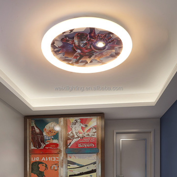 Creative LED Spider-Man Ceiling Light for Children's Bedroom