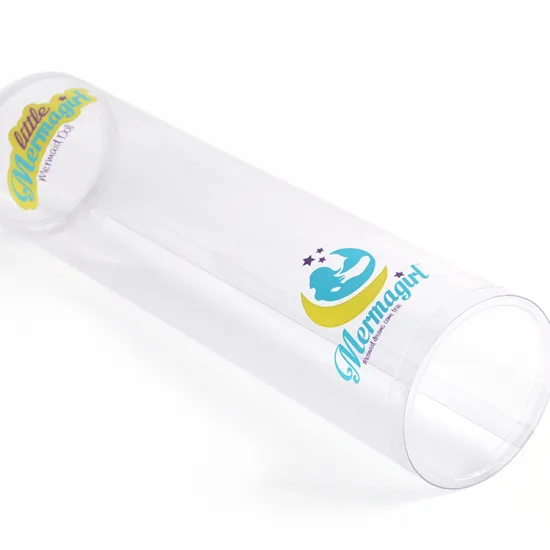 small plastic clear cylinders packed for headset