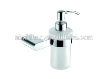South Armerica elegant stylish bathroom accessories wall fitting chrome plating solid brass liquid soap dispenser
