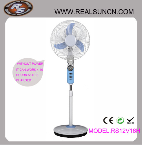 AC DC Double Duty Rechargeable Fan 16inch with LED Lamp (RS12V16H)