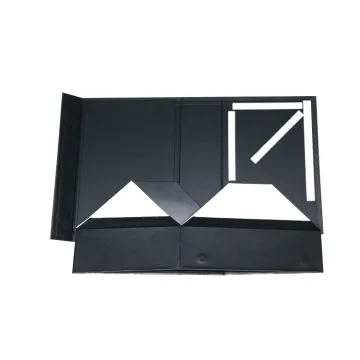 Black Innovative Clothes Folding Packaging Box with Magnet