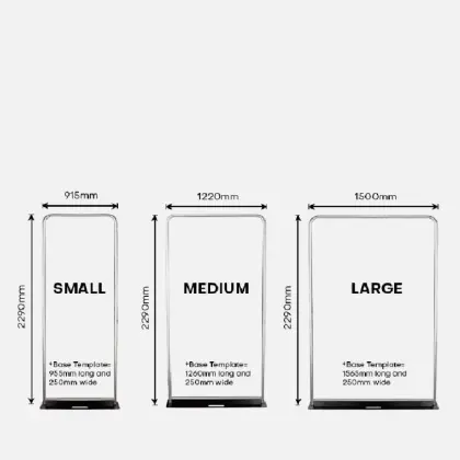 Straight Shape - Steel Plate Base