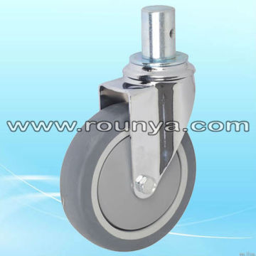 Economic TPR wheel Stem hospital bed caster