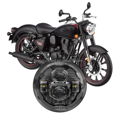 7 LED Headlight Motorcycle Accessories for Royal Enfield Bikes