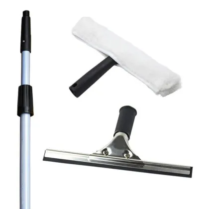 Professional Window Cleaning Kit: Glass Scraper, Windex, Squeegees, Auto Glass Tools & Car Wash Equipment
