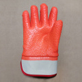 PVC coated acupuncture cotton linning anti slip glove