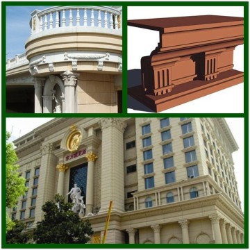 High-grade exterior decorative colorized GRC glassfiber reinforced concrete