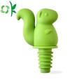 Eekhoorn Silicone Cute Design wijnstopper voor dop