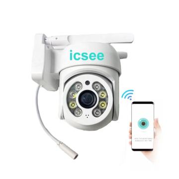 NEW ICSEE Mini Wireless IP Camera: 2MP/5MP/8MP, Double Lights, Waterproof Infrared, Indoor Auto Tracking Security Camera