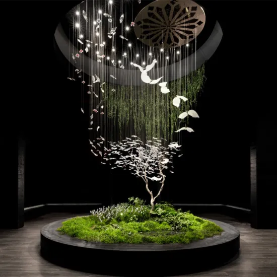 Creative Bird Chandelier: Art Hotel Project Sea Gull Wings Glass Chandelier for Villa Indoor Decoration