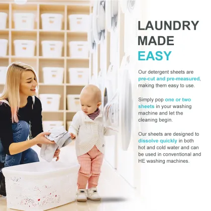 New design baby laundry detergent sheets