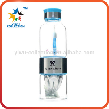 fruit infuser water bottle/sport drinking bottle water bottle/plastic fruit juice bottles with red cap